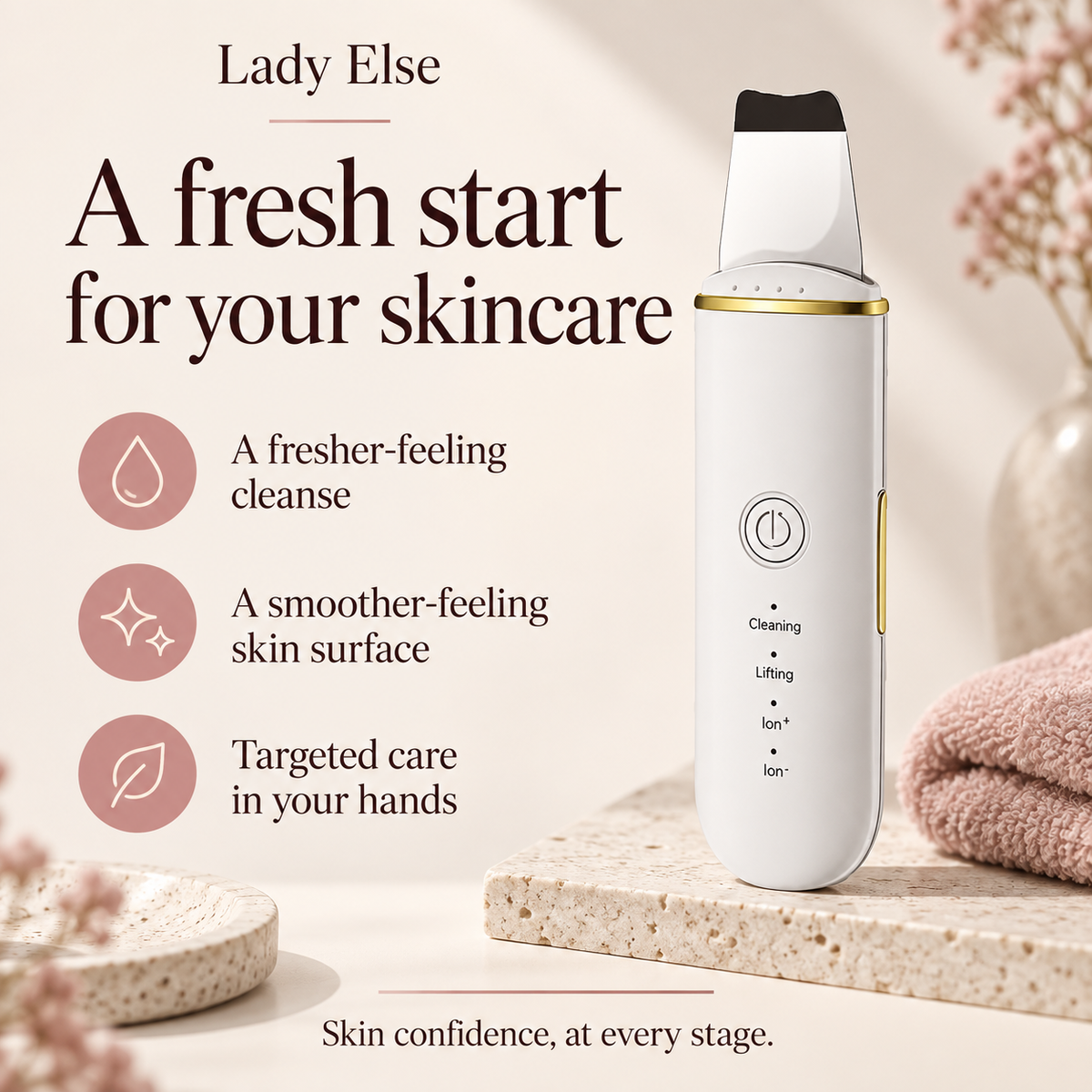 A fresh start for your skincare. A fresher-feeling cleanse. A smoother-feeling skin surface. Targeted care in your hands