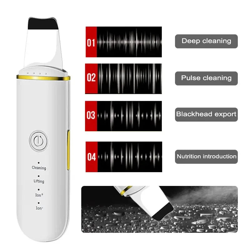 Ultrasonic Facial Skin Scrubber