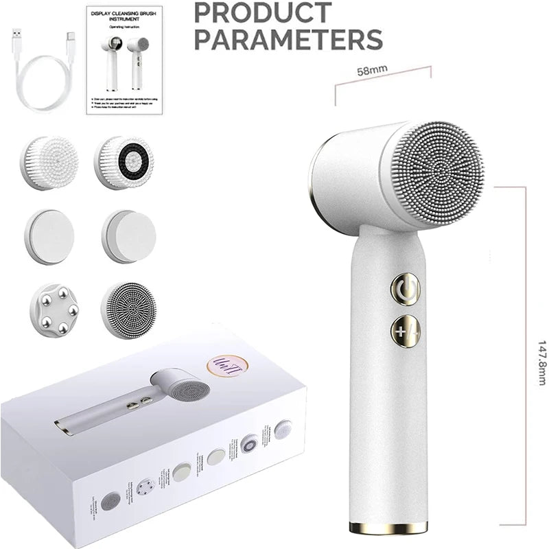 6-in-1 Sonic Facial Cleansing Brush