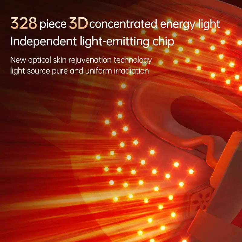 Red and Near-Infrared LED Face Mask