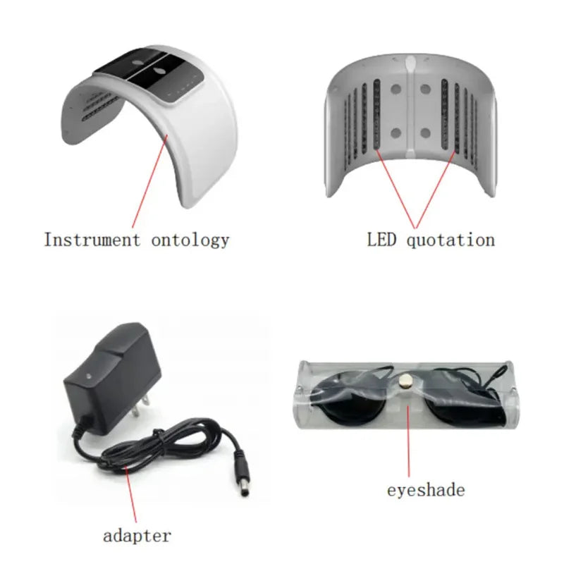 7-Colour LED Facial Device with Spray