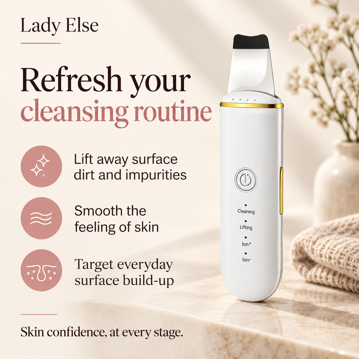 Refresh your cleansing routine. Lift away surface dirt and impurities. Smooth the feeling of skin. Target everyday surface build-up